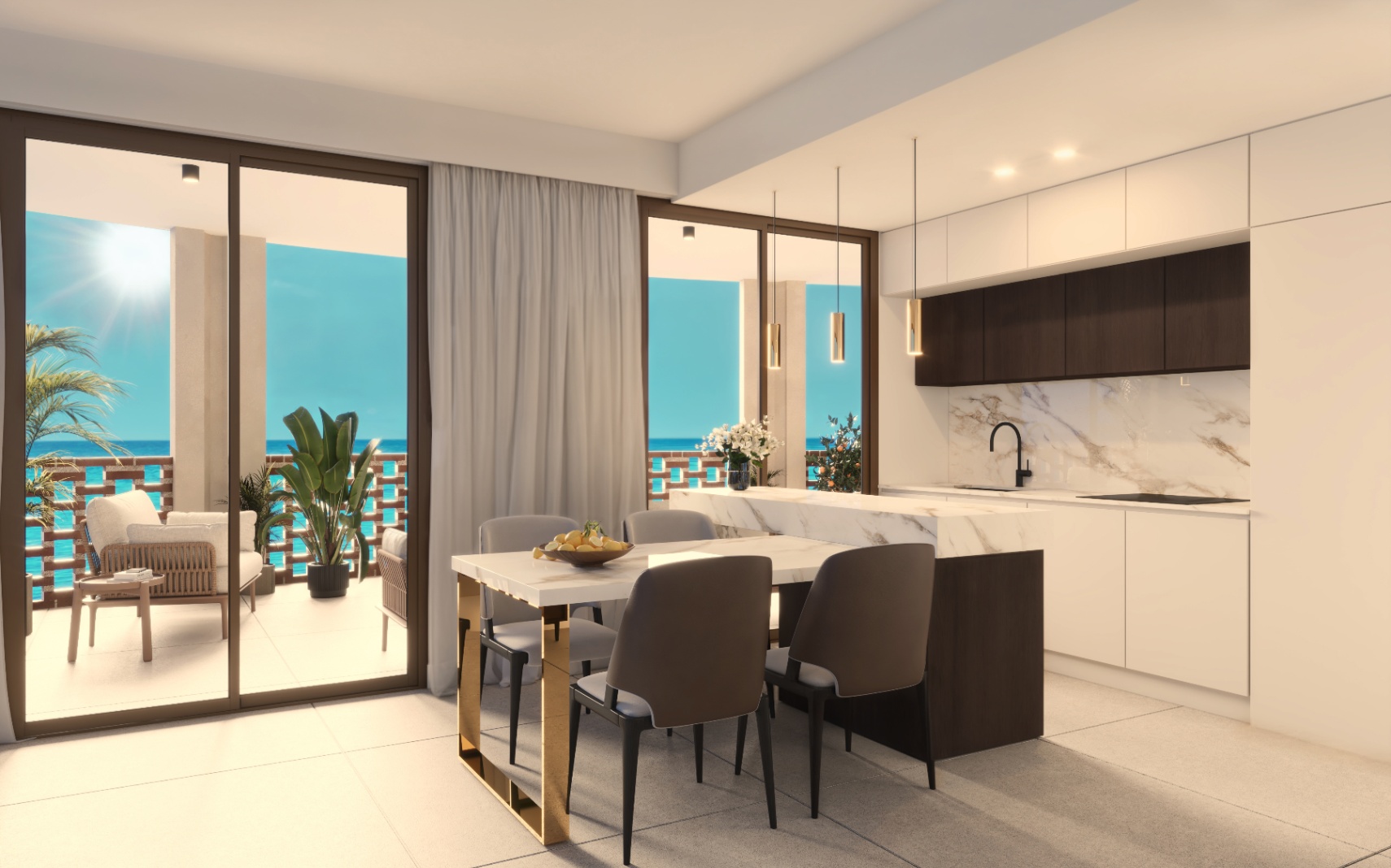 Modern Apartment with Spacious Terrace near the Beach in Villajoyosa