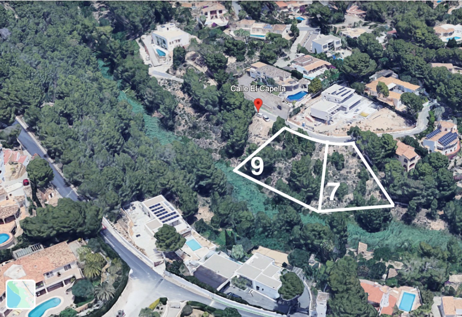 Building plot in Galera de las Palmeras, one of the most sought-after residential areas of Altea.