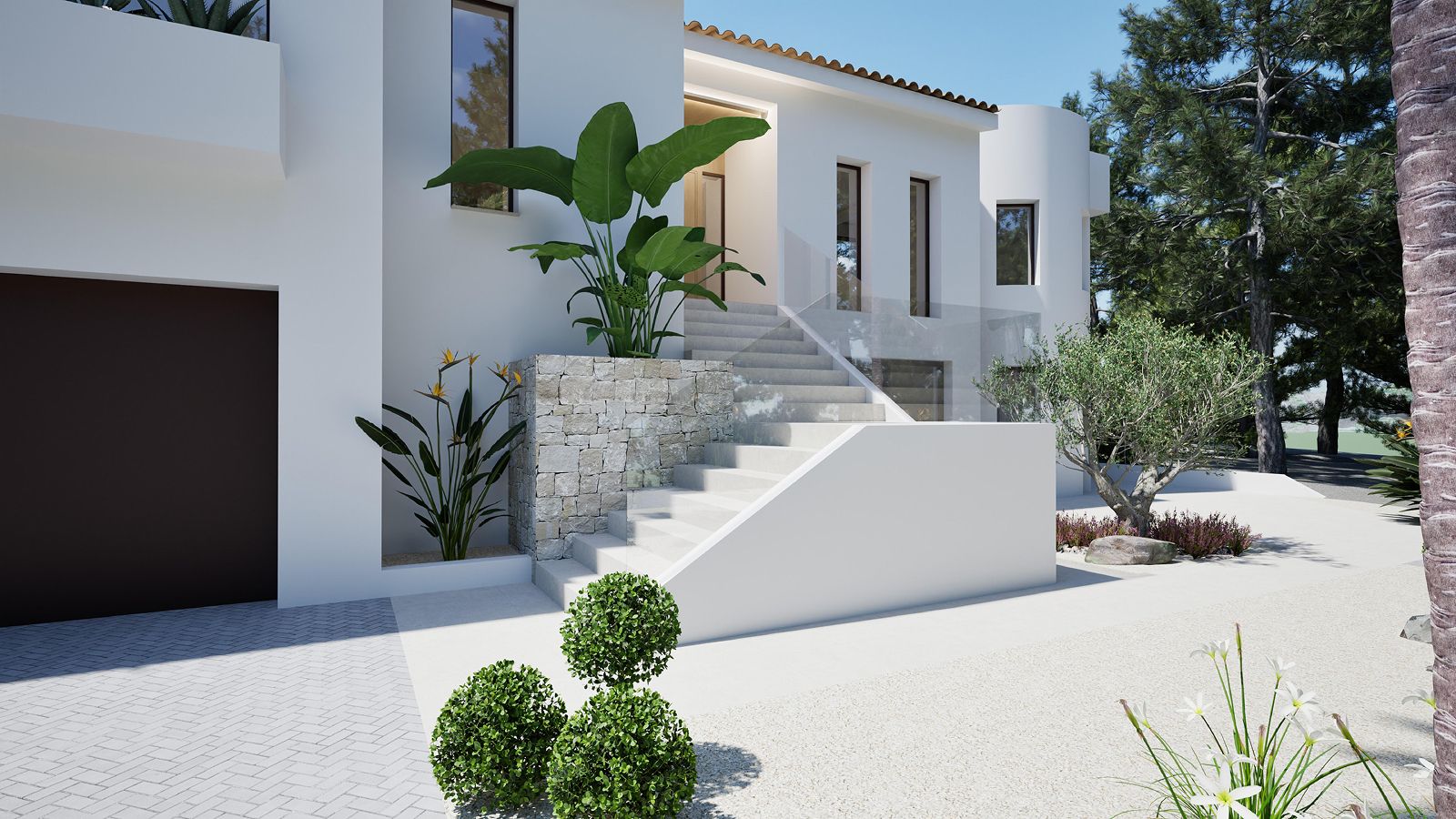 Elegant Modern Mediterranean Villa in Altea La Vella with Guest Apartment and Private Pool