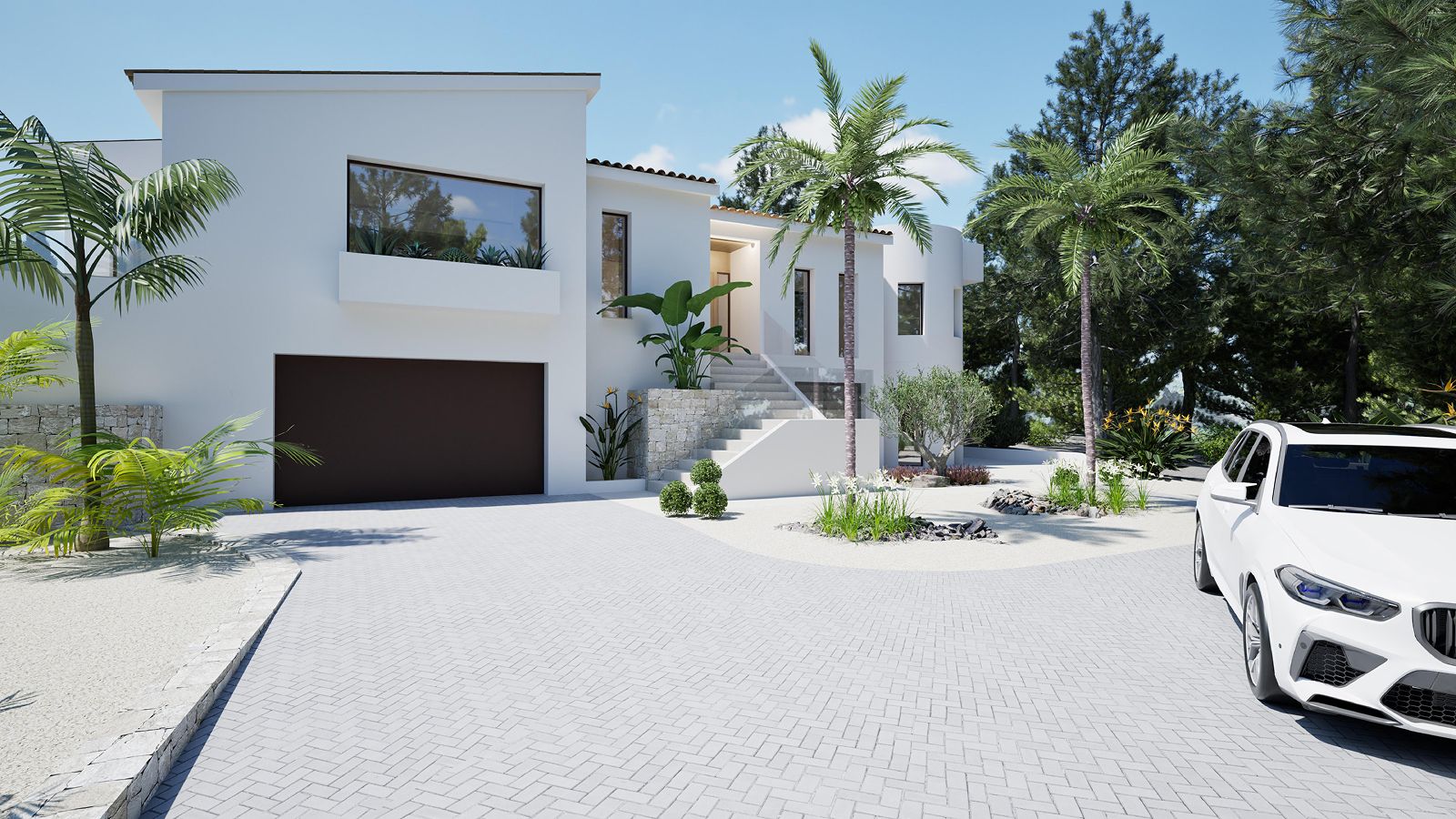 Elegant Modern Mediterranean Villa in Altea La Vella with Guest Apartment and Private Pool