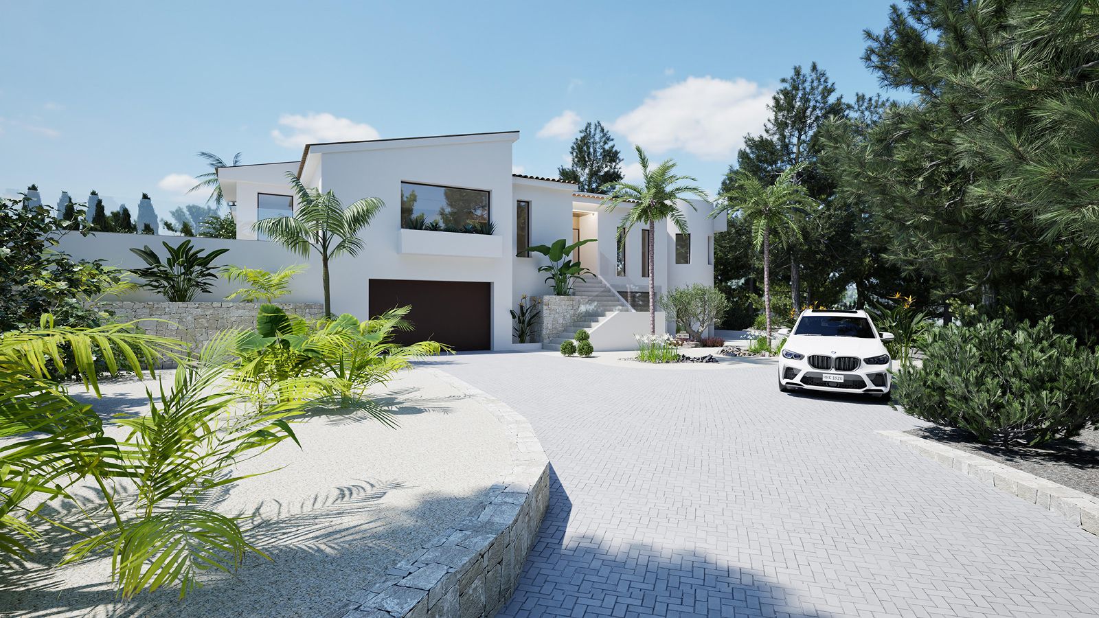 Elegant Modern Mediterranean Villa in Altea La Vella with Guest Apartment and Private Pool