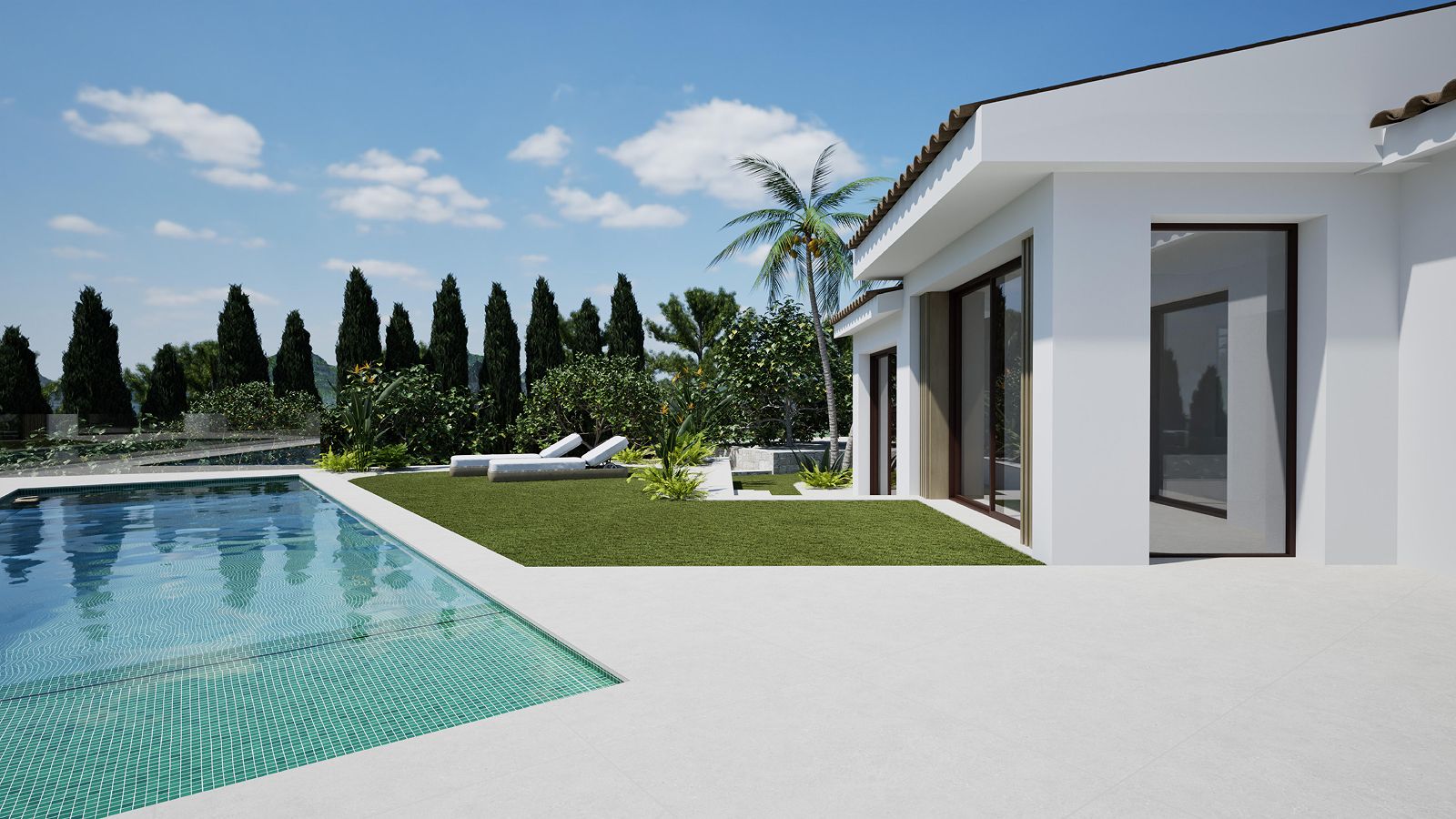Elegant Modern Mediterranean Villa in Altea La Vella with Guest Apartment and Private Pool