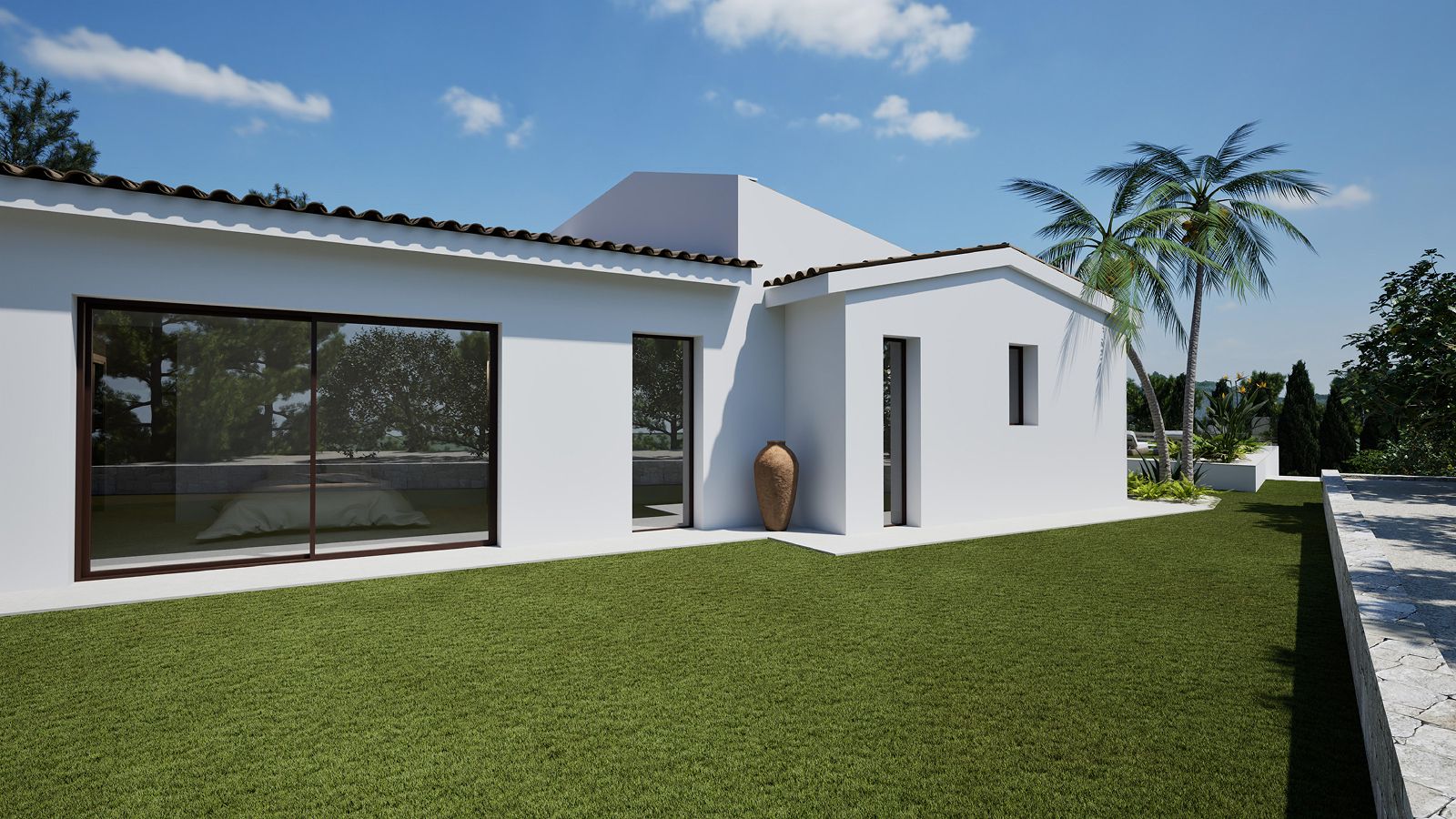 Elegant Modern Mediterranean Villa in Altea La Vella with Guest Apartment and Private Pool