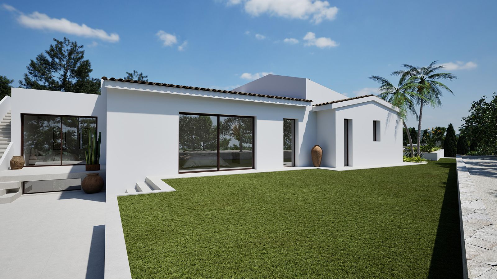 Elegant Modern Mediterranean Villa in Altea La Vella with Guest Apartment and Private Pool