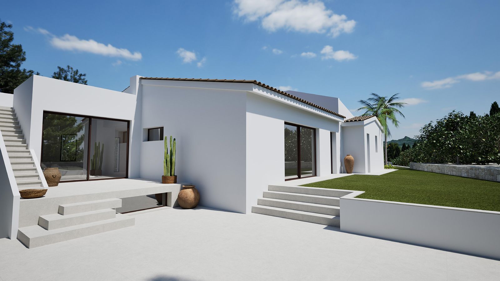 Elegant Modern Mediterranean Villa in Altea La Vella with Guest Apartment and Private Pool
