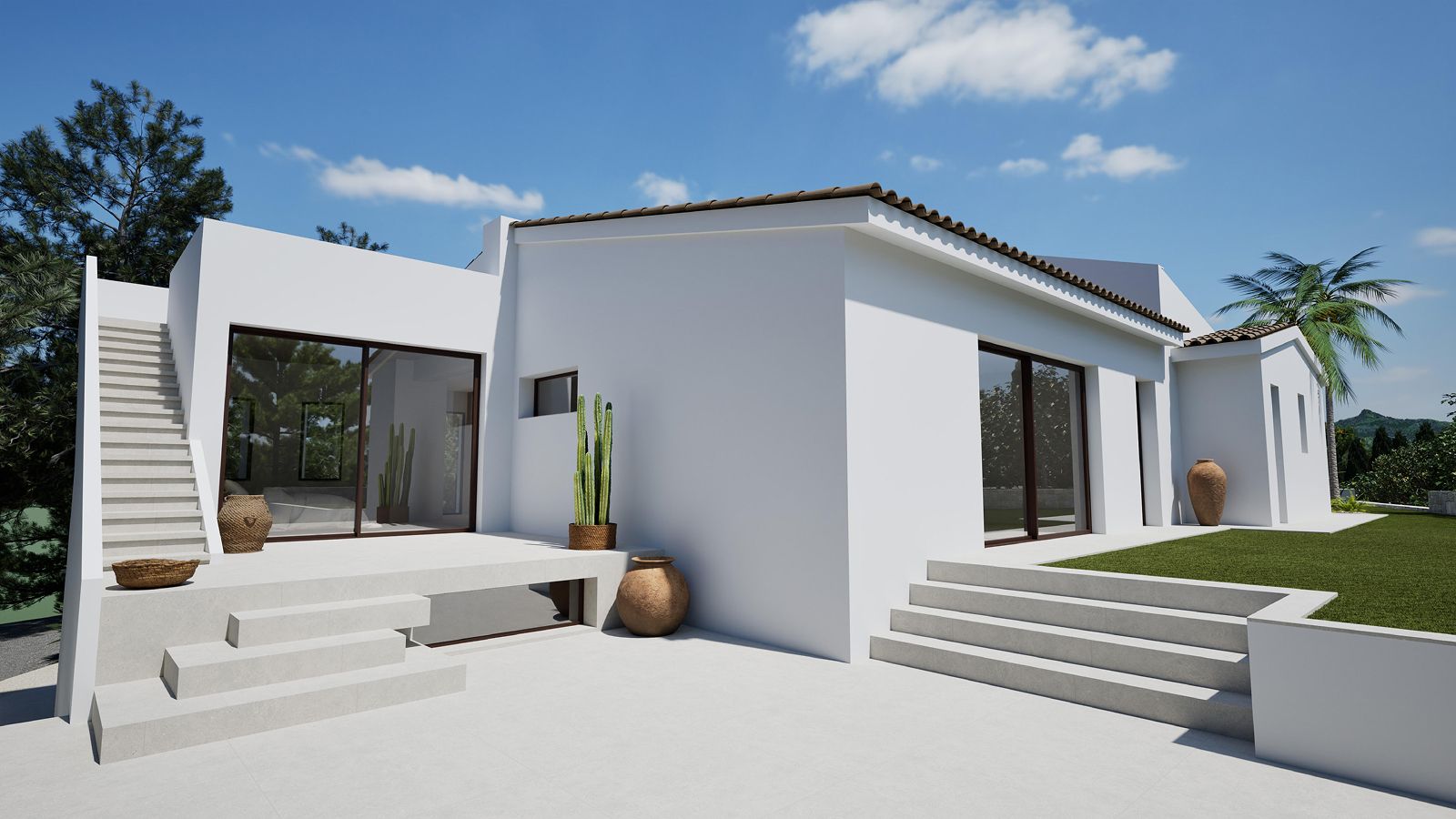 Elegant Modern Mediterranean Villa in Altea La Vella with Guest Apartment and Private Pool