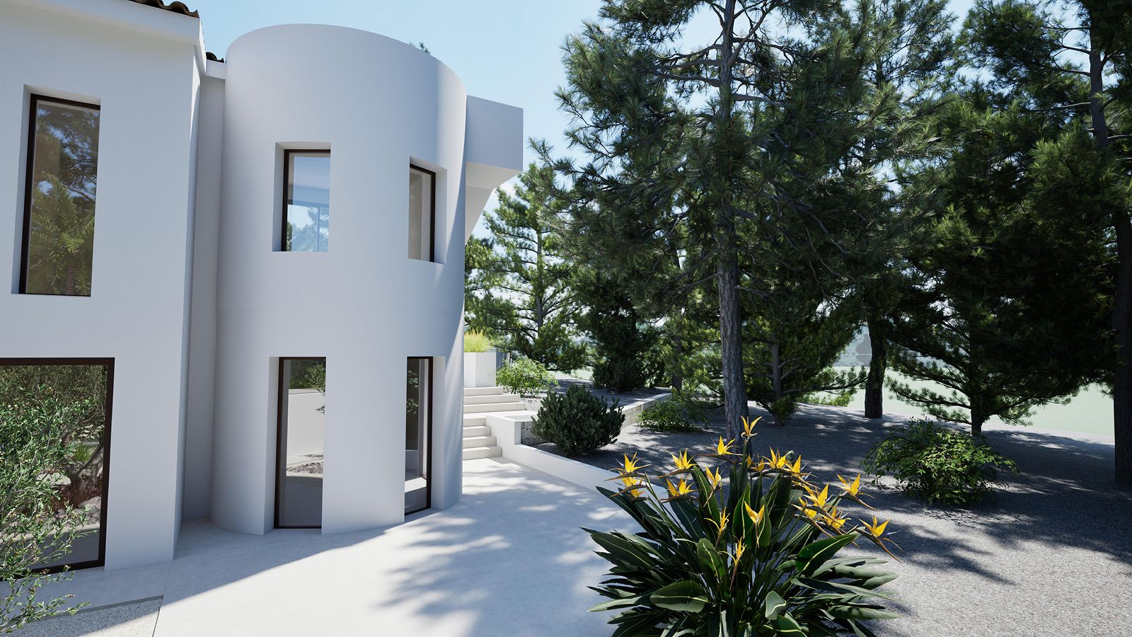 Elegant Modern Mediterranean Villa in Altea La Vella with Guest Apartment and Private Pool