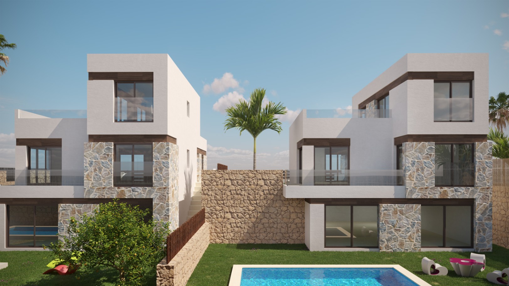 New 3-Bedroom Villas with Sea and Mountain Views in an Elevated Finestrat Setting