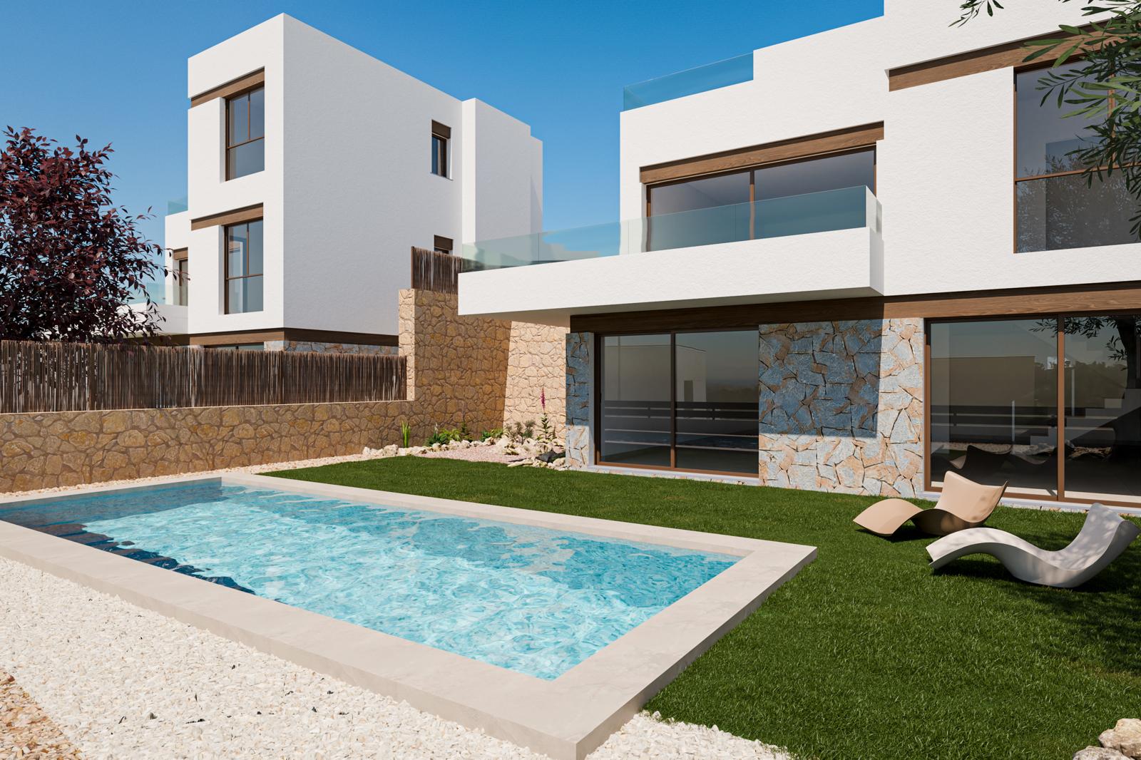 New 3-Bedroom Villas with Sea and Mountain Views in an Elevated Finestrat Setting