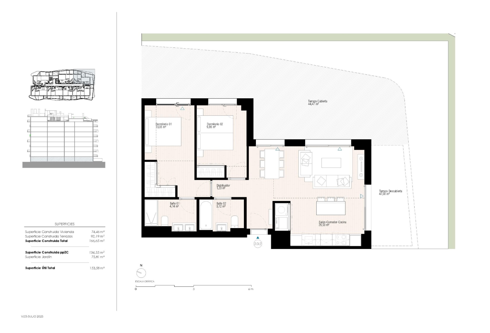 Exclusive new build apartments with two, bedrooms just minutes' walk from Playa del Torres.