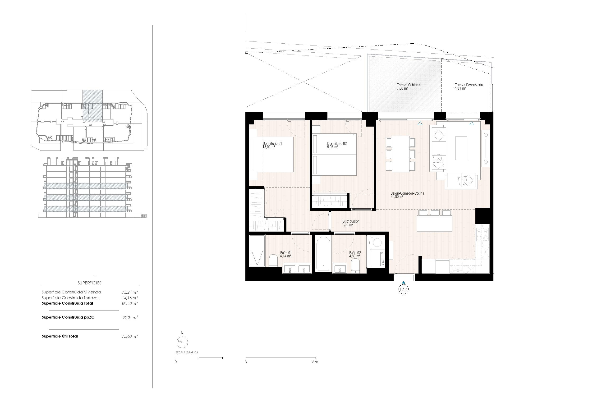Exclusive new build apartments with two, bedrooms just minutes' walk from Playa del Torres.