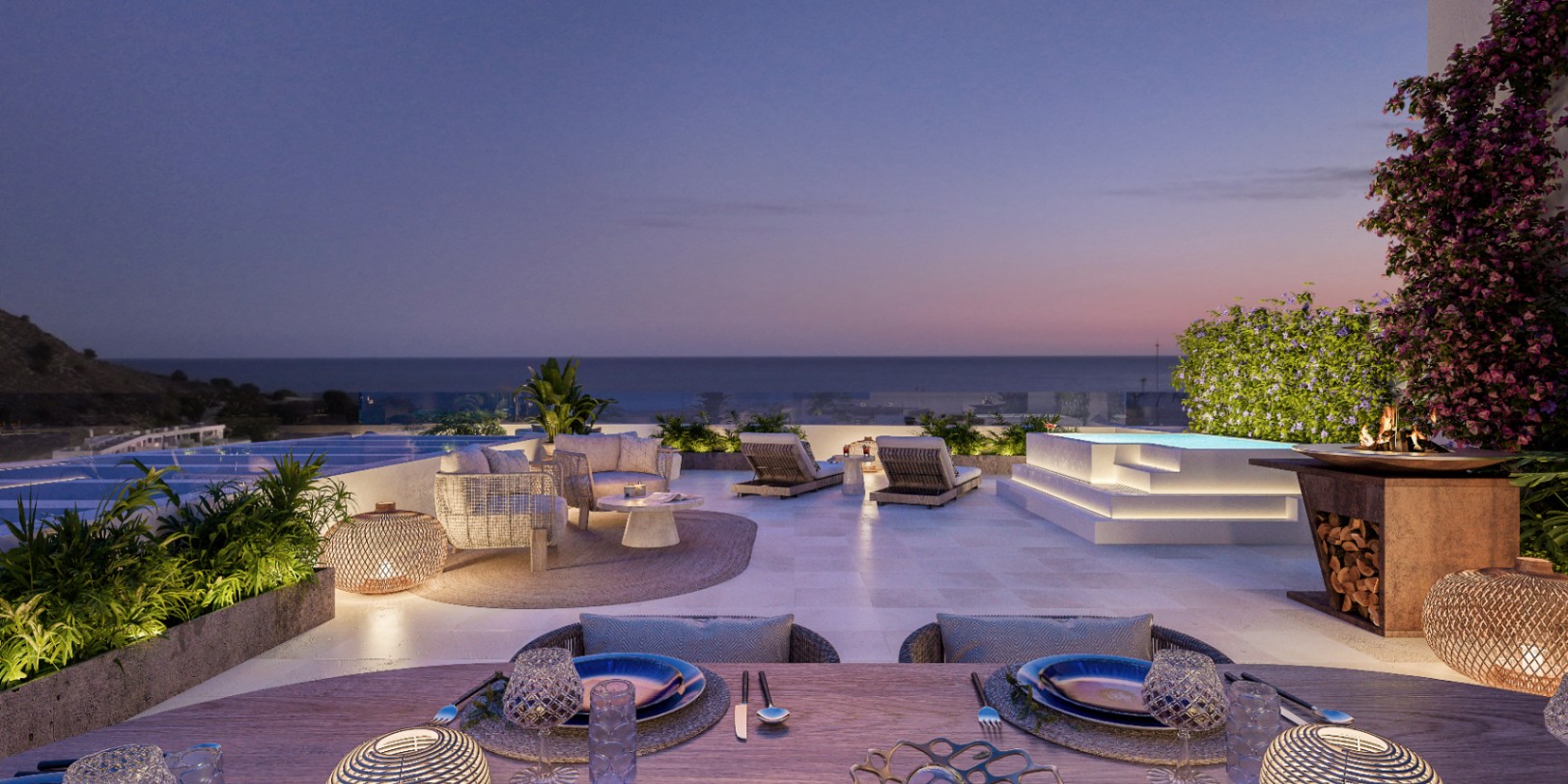 Spacious living with three bedrooms just minutes from Playa del Torres.