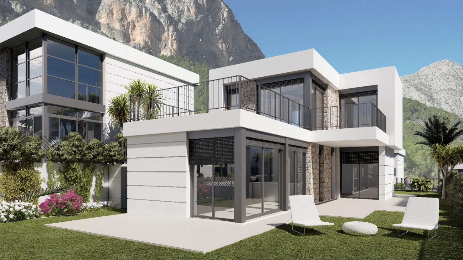 Modern villa with private pool and mountain views in Polop