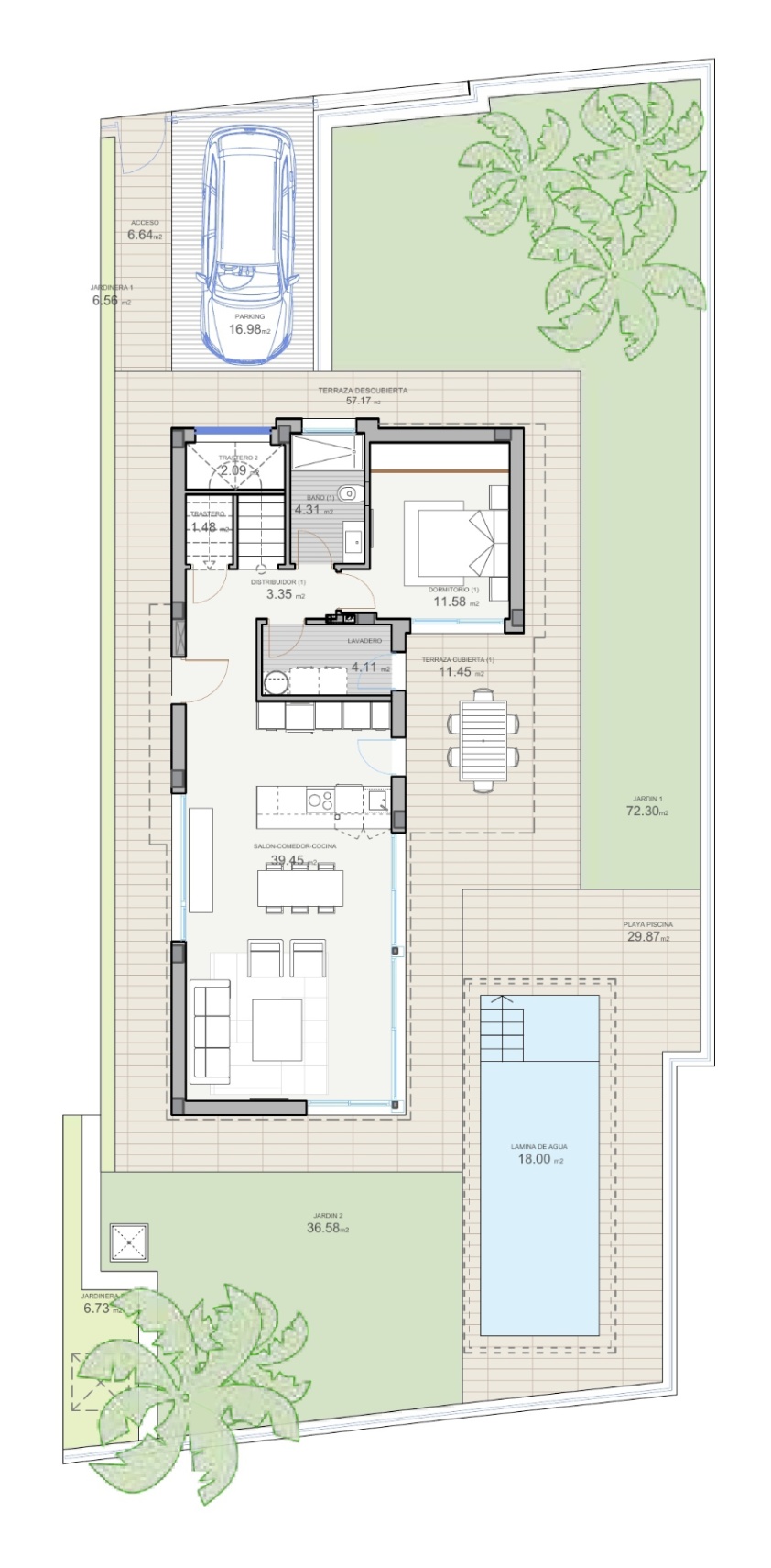 Modern villa with private pool and mountain views in Polop