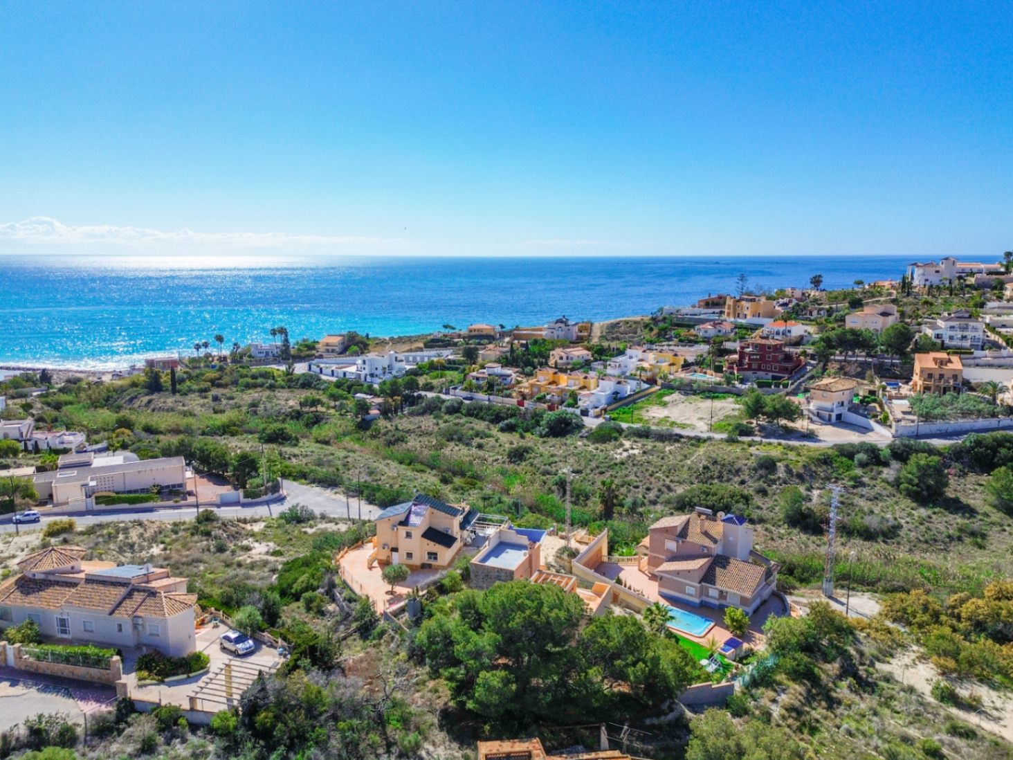 1386DA - Mediterrane Villa mit Meerblick, in Strandnähe, in Cala D'or, Campello