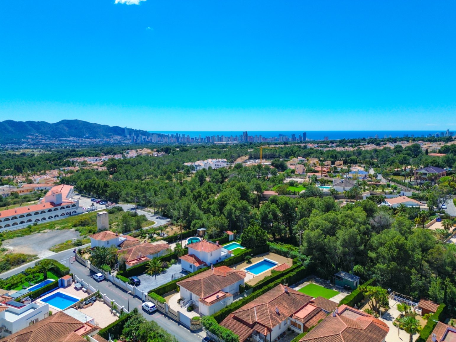 1389DA - Villa de plain-pied avec piscine privée sur un terrain de 750 m² à La Nucía