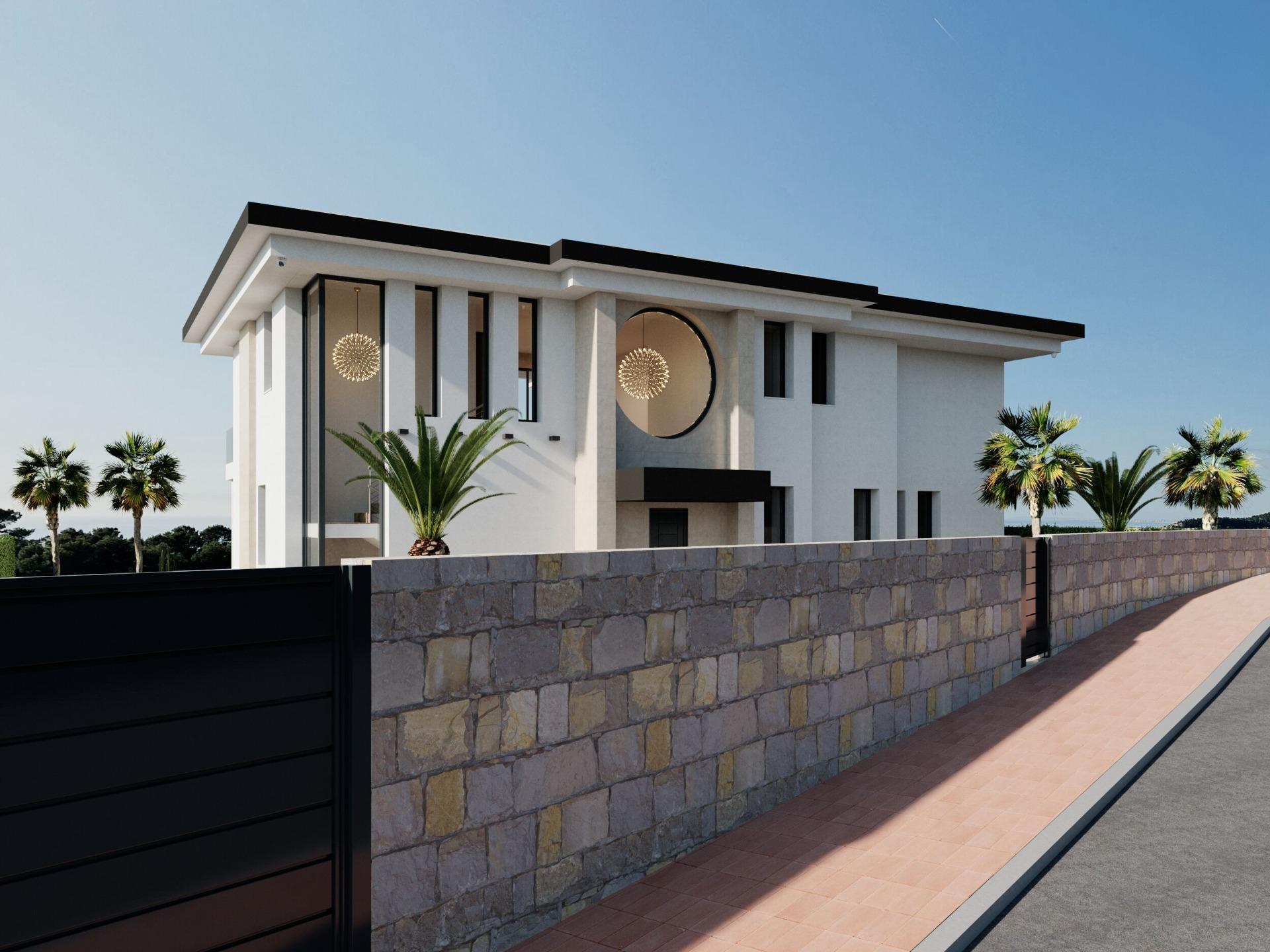 Spectacular contemporary style villa with wonderful sea views