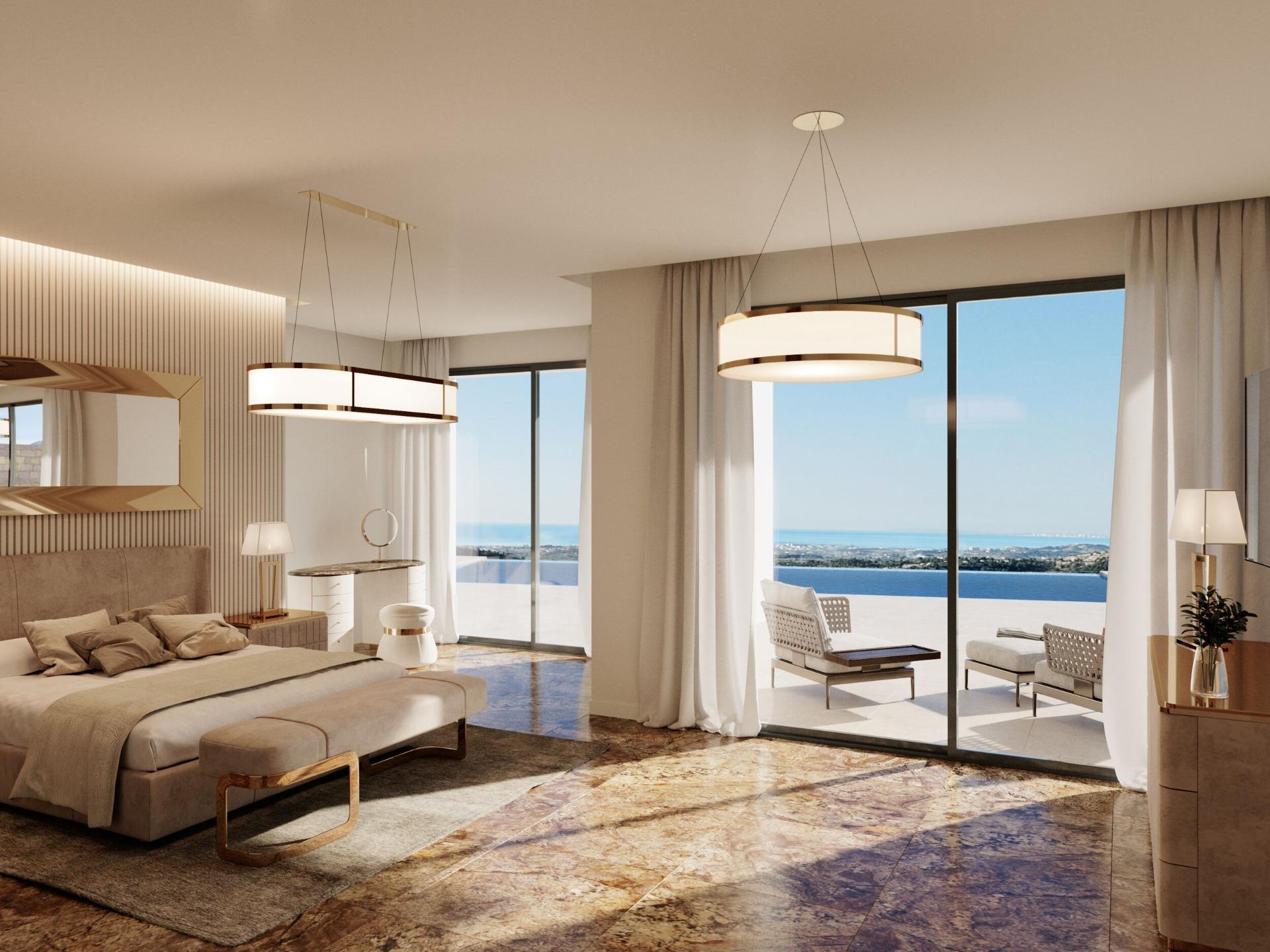 Spectacular contemporary style villa with wonderful sea views
