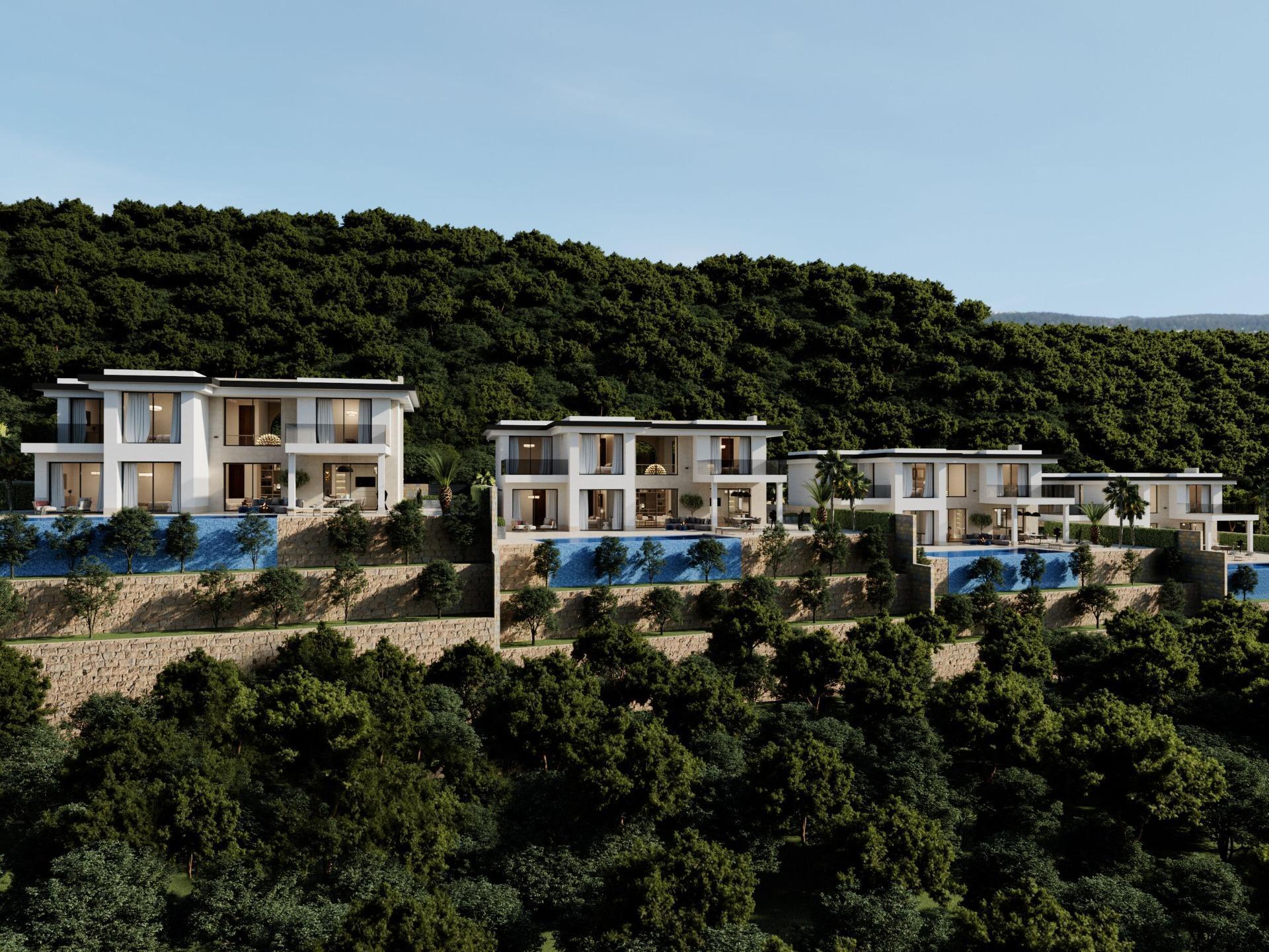 Spectacular new villa in contemporary style project with sea views, located in Finestrat