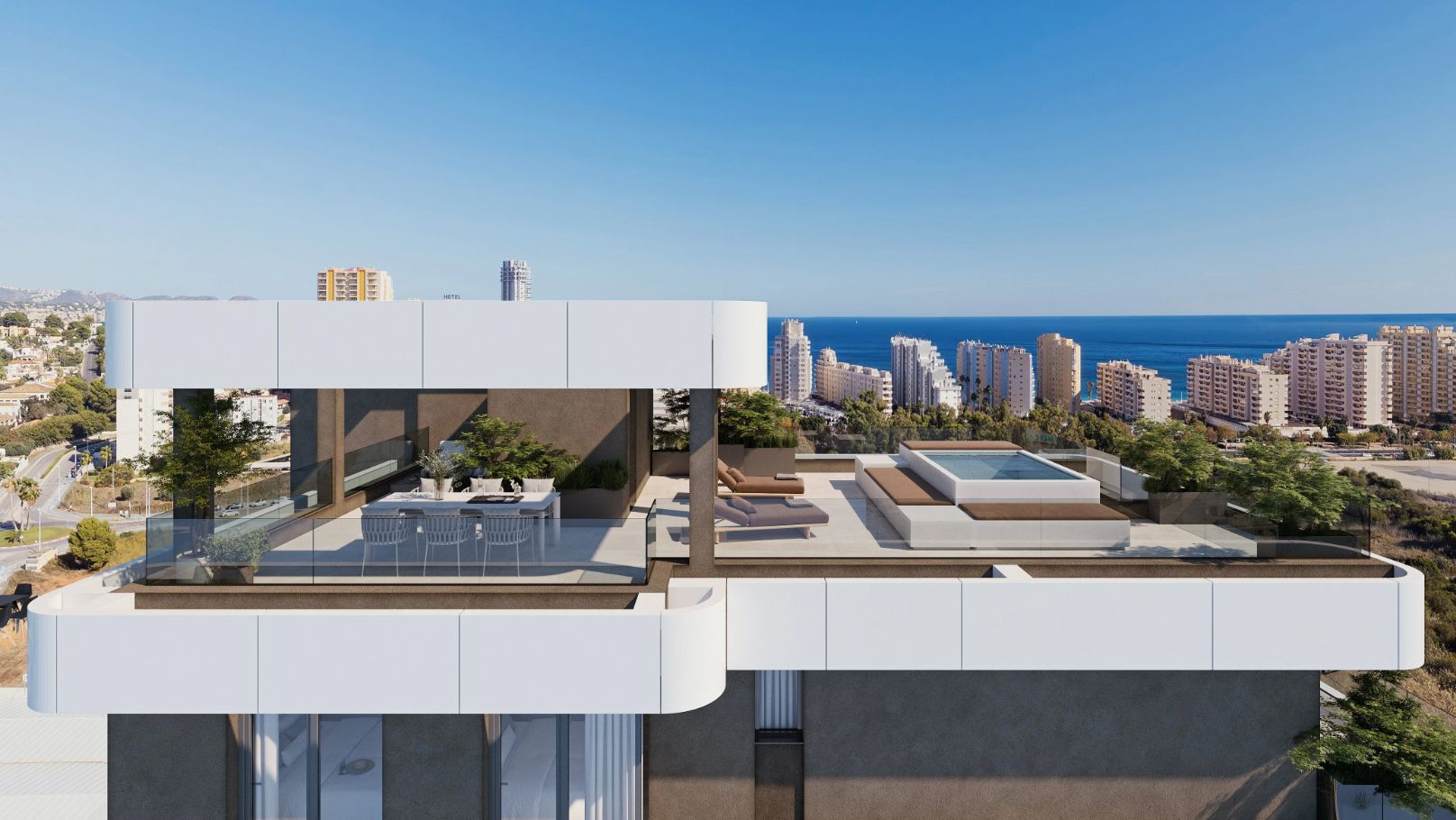 Off-Plan Smart Penthouses with Sea Views and Premium Amenities Near the Beach in Calpe