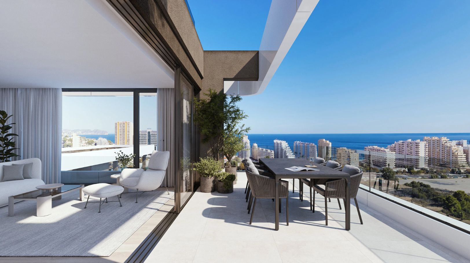 Off-Plan Smart Penthouses with Sea Views and Premium Amenities Near the Beach in Calpe